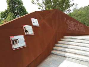 宁波耐候钢挡土墙